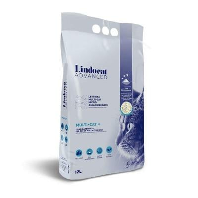 Наполнитель бентонитовый Lindocat с бикарбонатом для кошачьего туалета 12 л Белый
