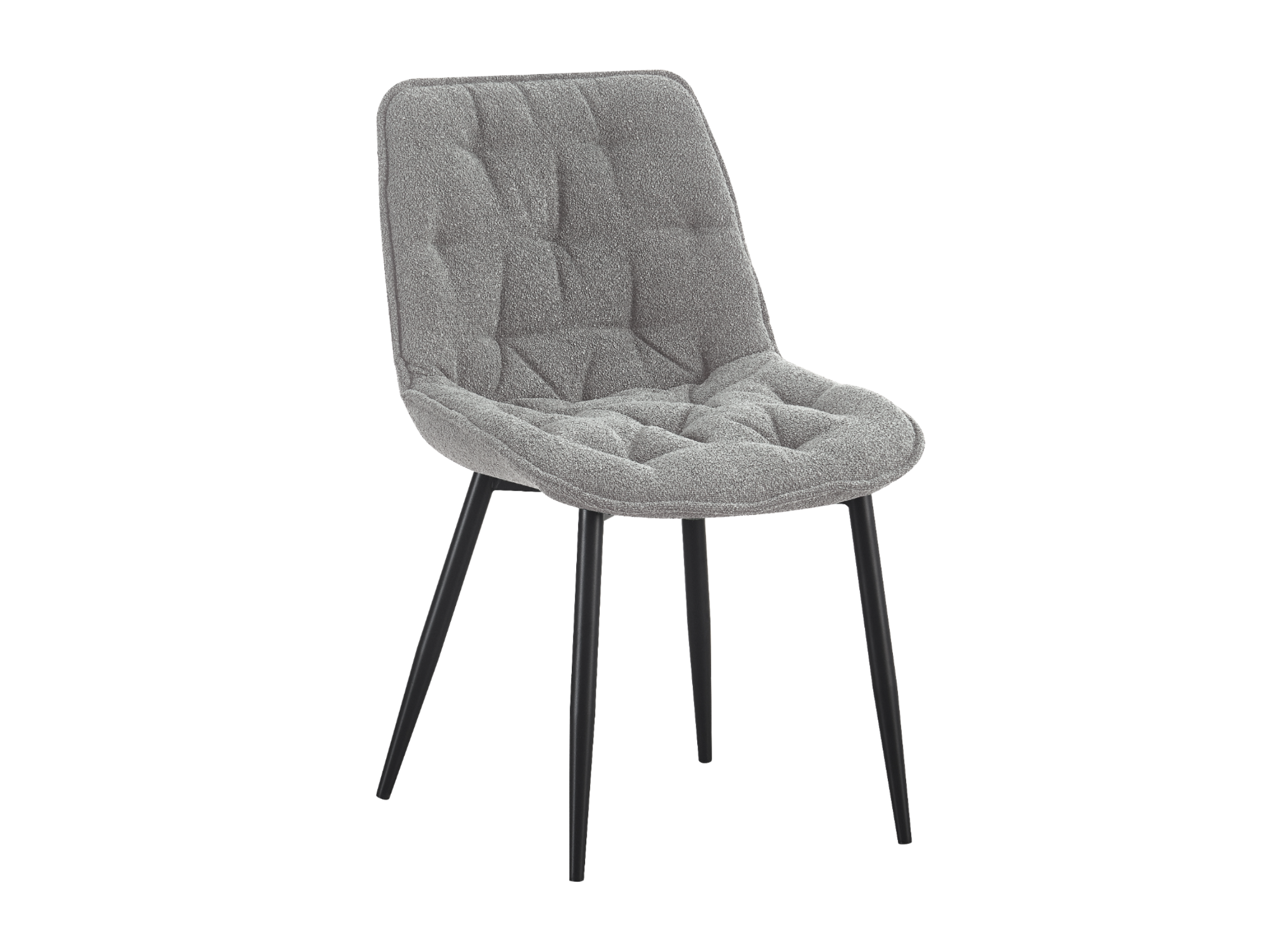 Кухонный стул Vetro Mebel M-78 букле Серый/Черный (M-78-grey-boucle/black) Кухонный стул Vetro Mebel M-78 букле Серый/Черный (M-78-grey-boucle/black)