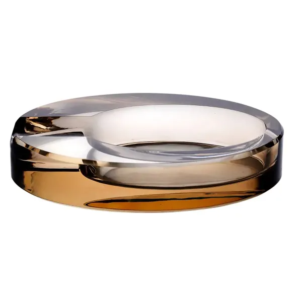 Попільничка скляна CIGARLOONG овальна Золотистий