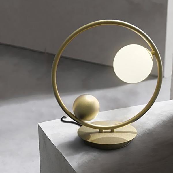 Светильник настольный Berry H34 Gold/White (039050)