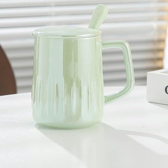 Чашка с крышкой и ложкой 400 мл (R32289)