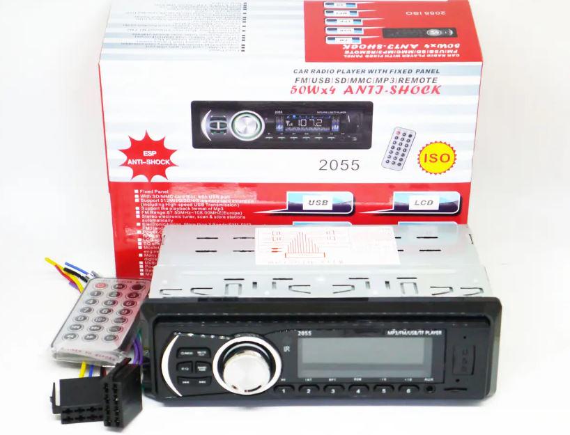 Автомагнитола 1DIN 2055 ISO USB/SD/FM/AUX/пульт 4x50 Вт (17471) - фото 7