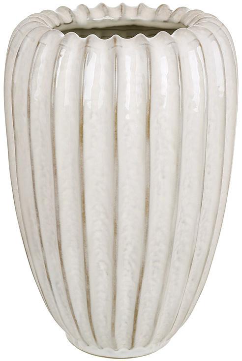 Ваза керамічна Shell Grey 16,5х25 см Сірий