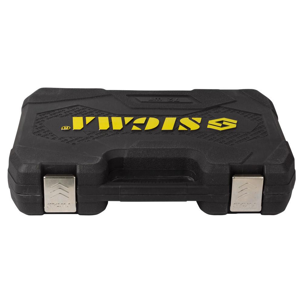 Набір насадок торцевих і біт Sigma CrV mid 1/4" & 1/2" 72 шт. (6003741) - фото 4 Набір насадок торцевих і біт Sigma CrV mid 1/4" & 1/2" 72 шт. (6003741) - фото 4