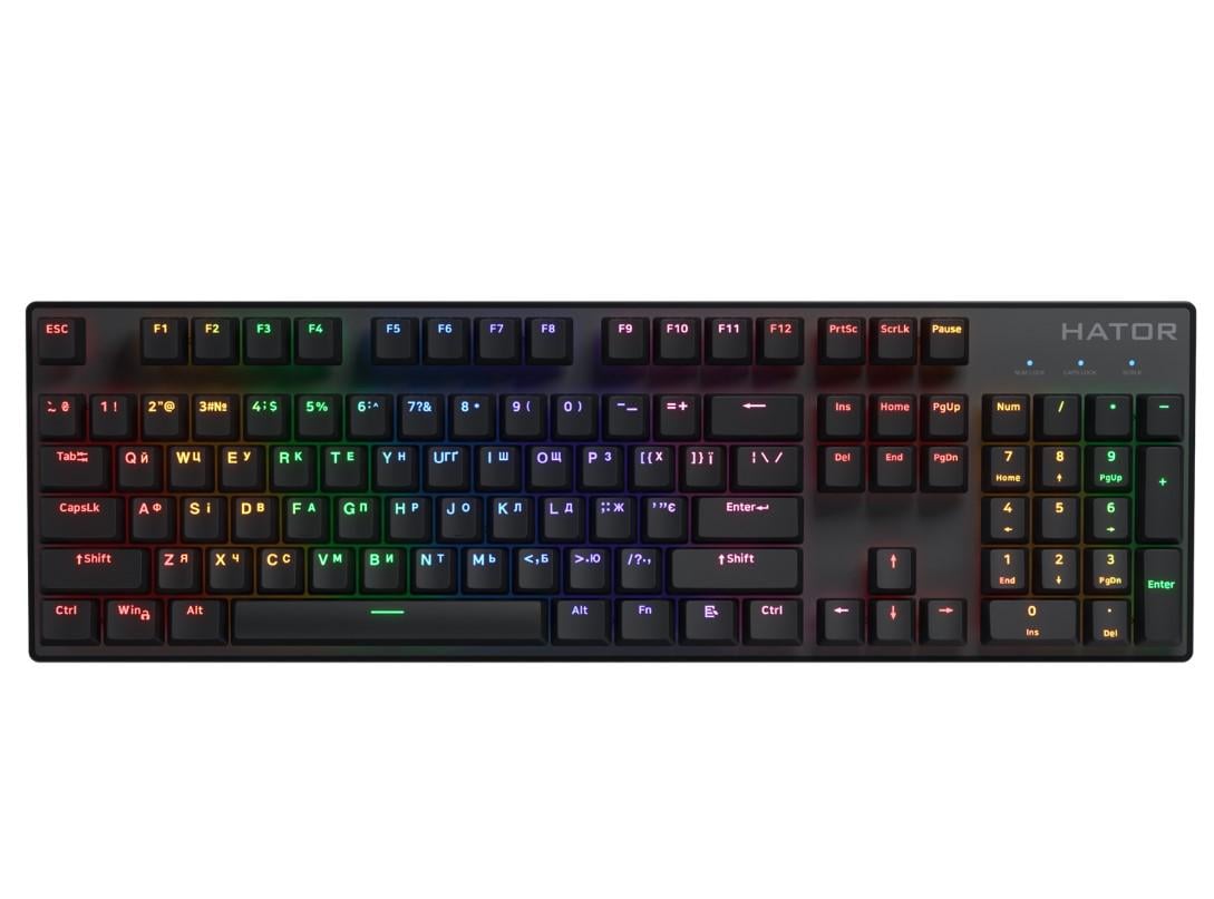 Клавиатура механическая беспроводная HATOR HTK-204 Icefall Mecha wireless Rainbow Black