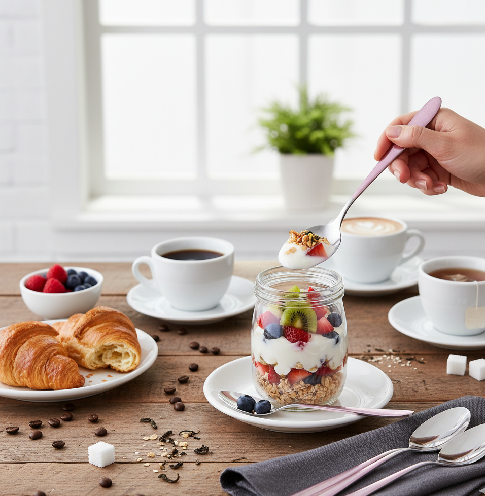 Набор столовых ложек Pink mat из нержавеющей стали 3шт. - фото 3 Набор столовых ложек Pink mat из нержавеющей стали 3шт. - фото 3