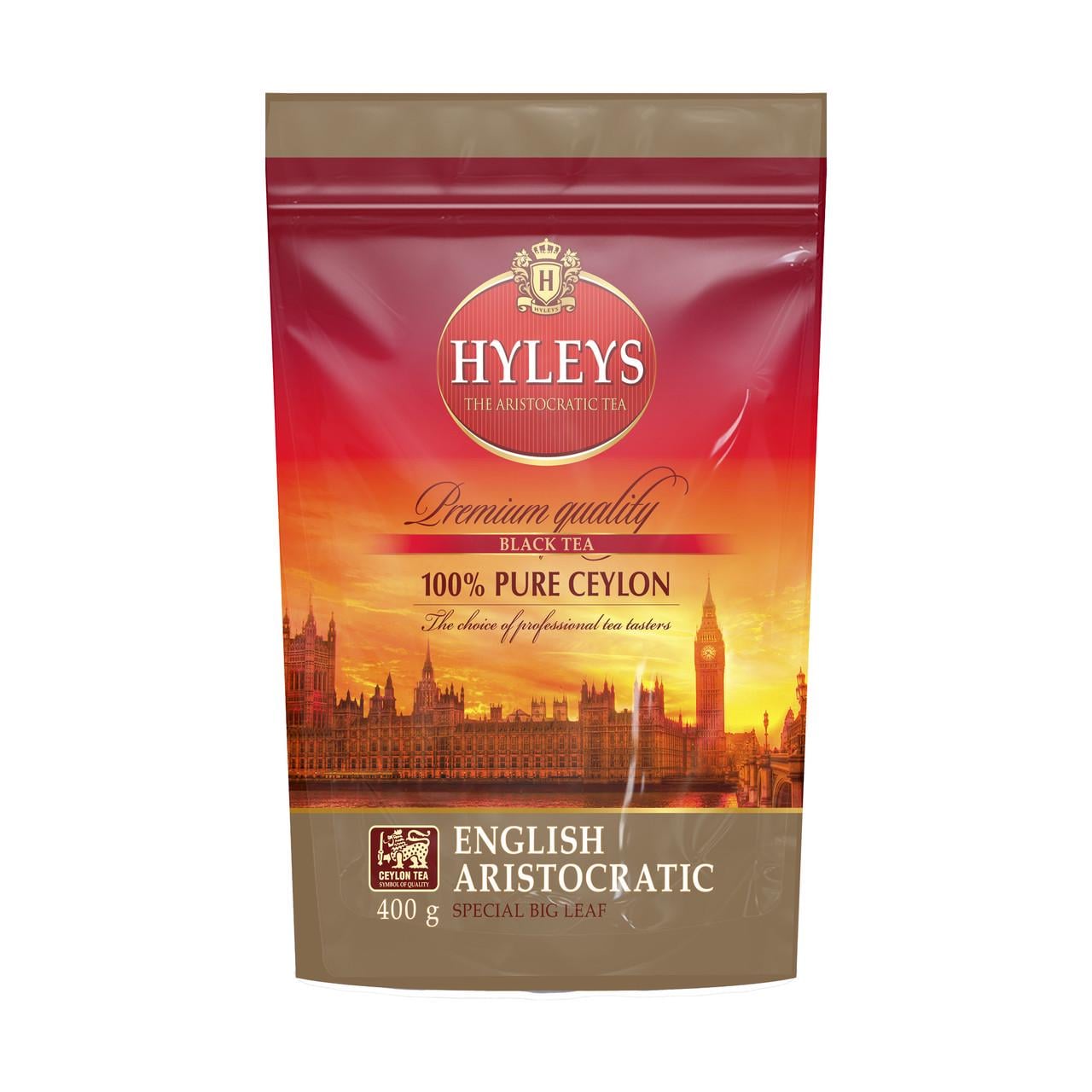 Чай Hyleys черный Английский аристократический крупнолистовой 400 г дой-пак (4791045026501)
