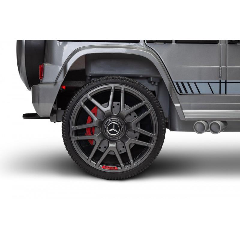 Электромобиль детский Caretero Mercedes Benz G63 AMG 2 мотора по 35 W пульт ДУ Silver (387239) - фото 9