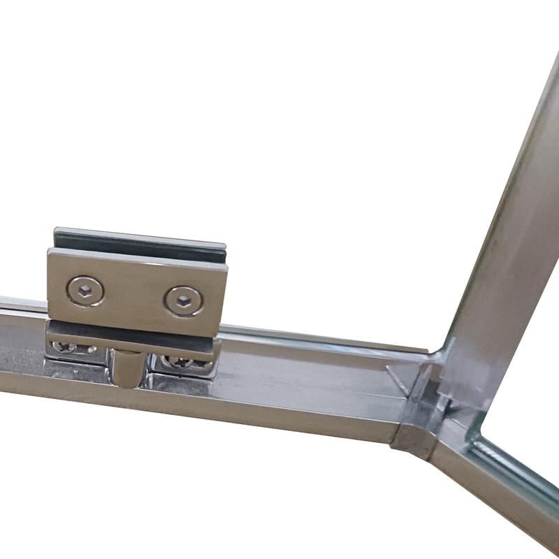 Душевая кабина без поддона KOER SR SC06-100x100x200-TR-01 прозрачное стекло Easy Clean 8 мм Хром (KR5365) - фото 4 Душевая кабина без поддона KOER SR SC06-100x100x200-TR-01 прозрачное стекло Easy Clean 8 мм Хром (KR5365) - фото 4