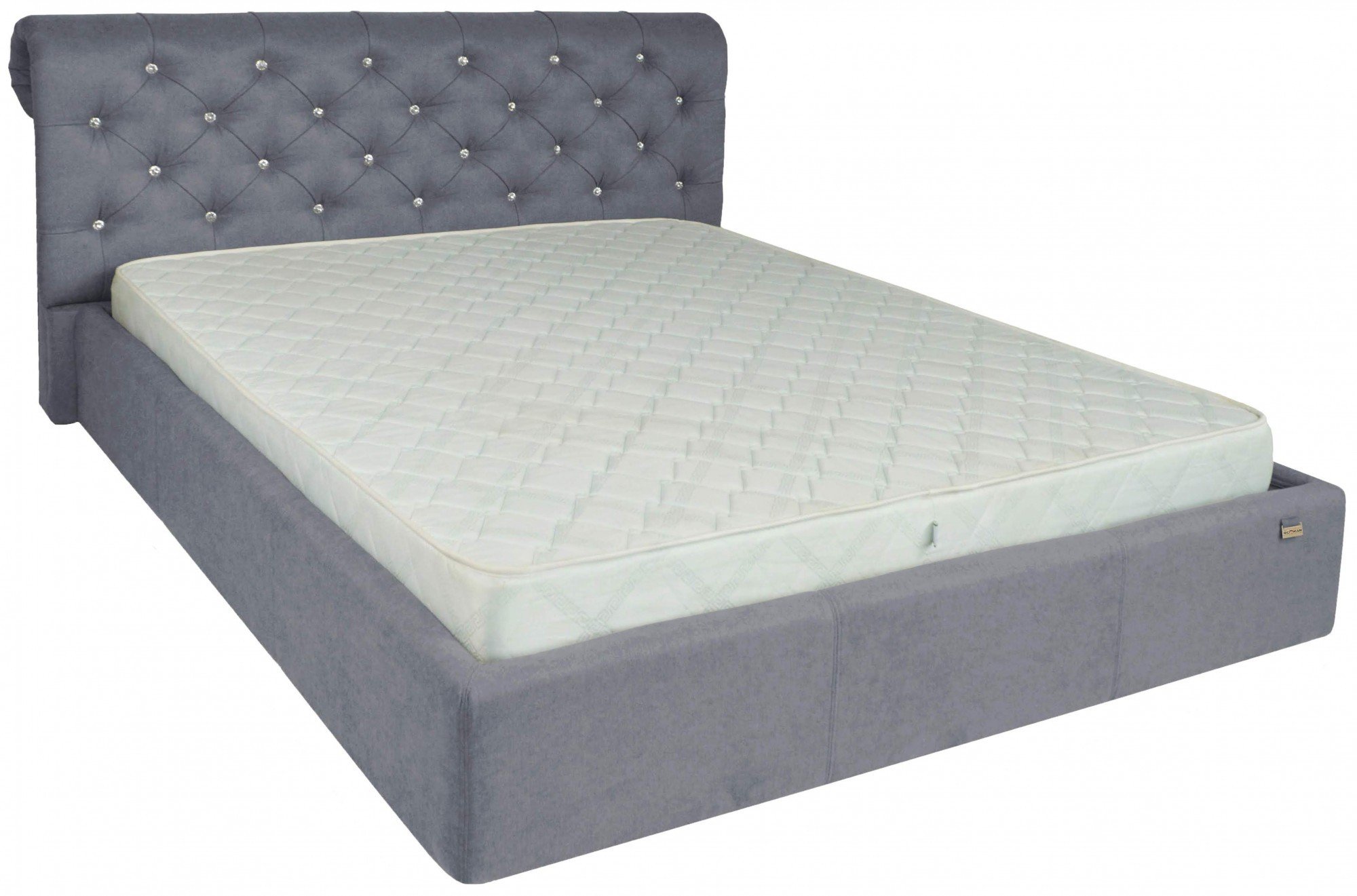 Ліжко з підйомним механізмом London Comfort Fibril 16 C1 140x200 см Темно-сірий