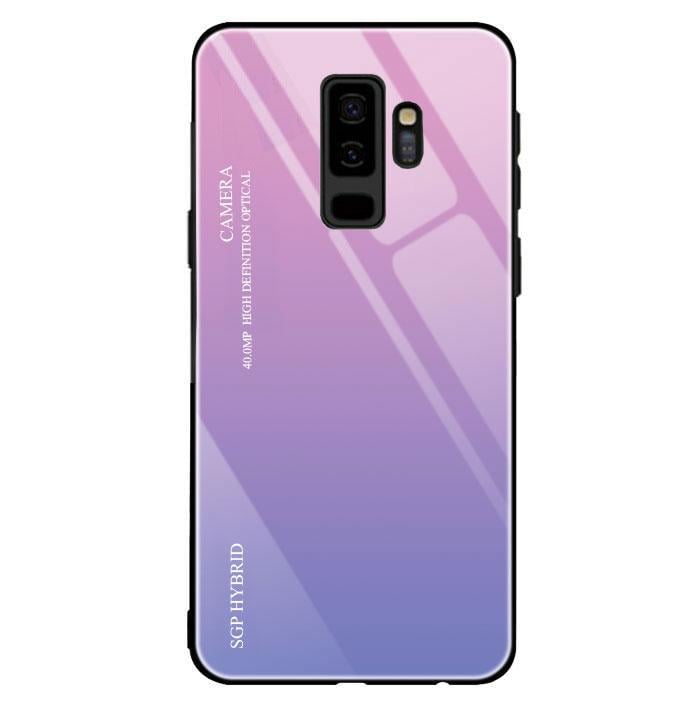 Чехол бампер Primolux Gradient Glass для Samsung Galaxy S9 Plus SM-G965 Pink (981224952)