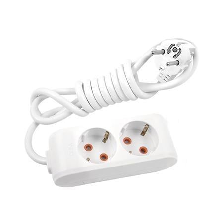 Удлинитель Viko 2 гнезда 3 м с заземлением Multi-Let Белый (90114203)