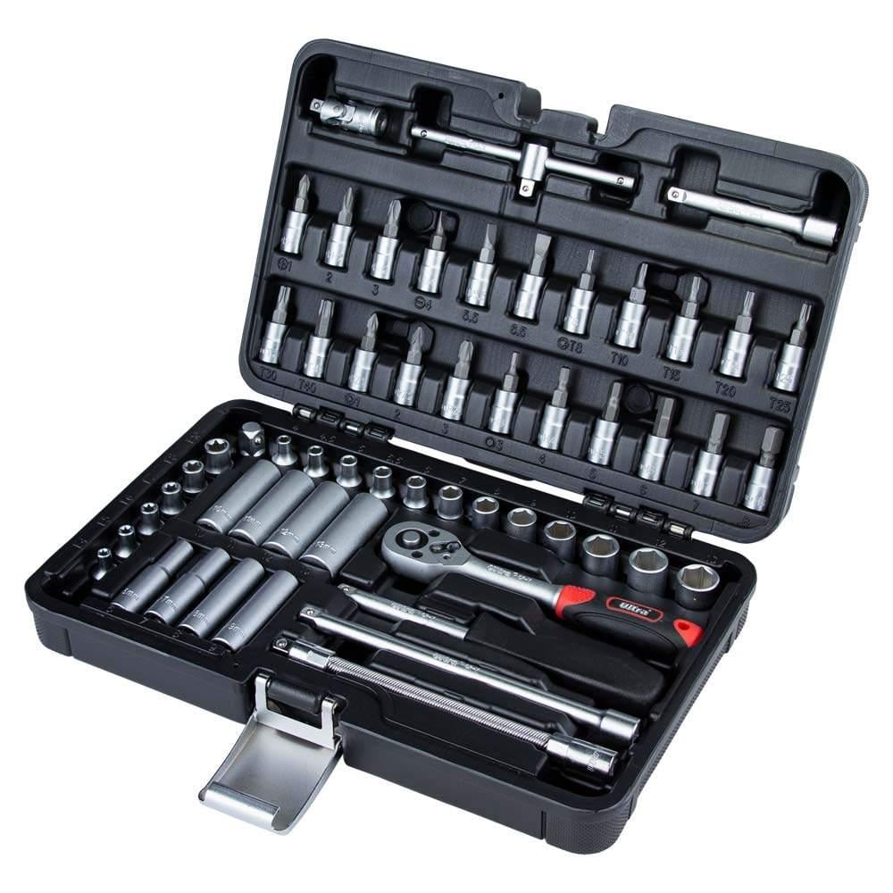 Набір насадок торцевих і біт Ultra Taiwan CrV 1/4" 56 шт. (6003172)