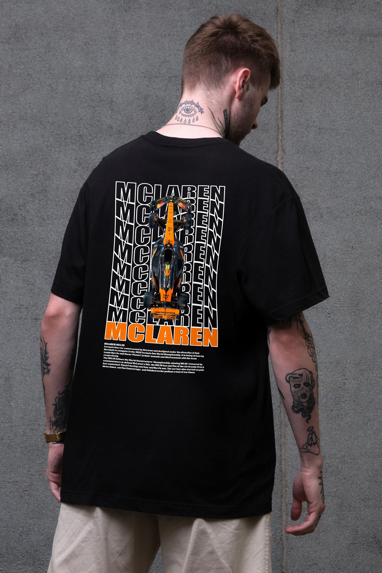 Футболка мужская Without с принтом Mclaren оверсайз S/M Black (S8049648)