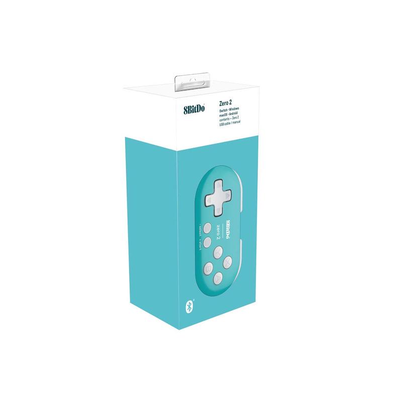 Геймпад 8BitDo Zero 2 Bluetooth Gamepad Turquoise (53738) - фото 2 Геймпад 8BitDo Zero 2 Bluetooth Gamepad Turquoise (53738) - фото 2
