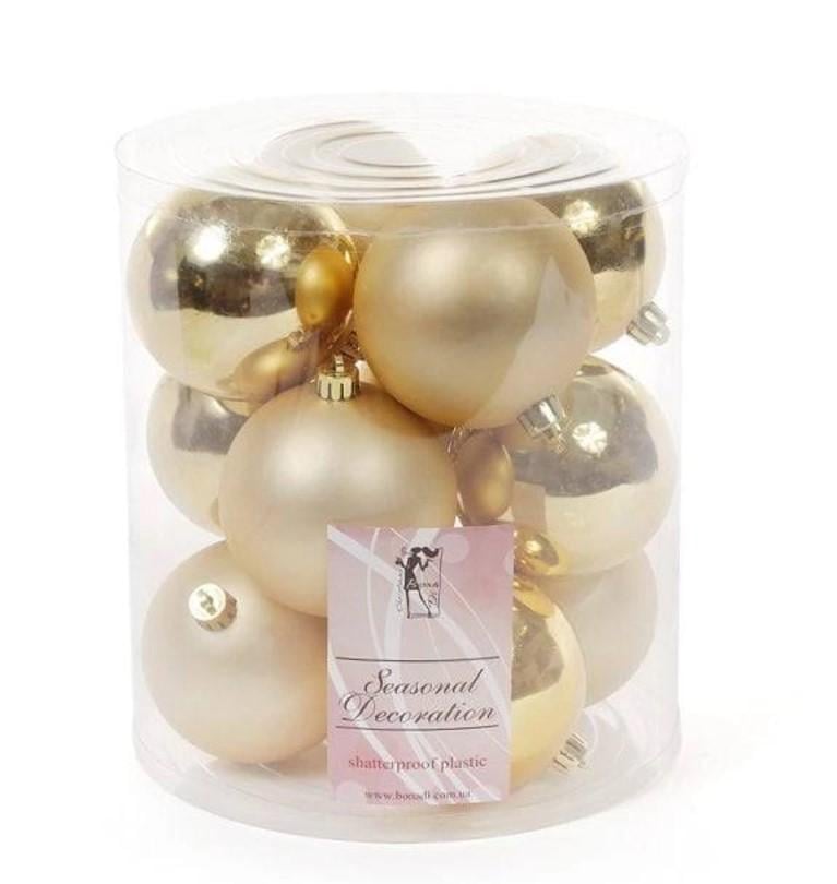 Набор пластиковых новогодних шаров d 12 см 8 шт. (11658)