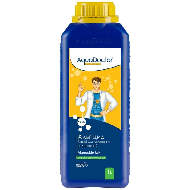 Средство против водорослей цветения зелени в бассейне Альгицид AquaDoctor AC Mix 1 л (7769)