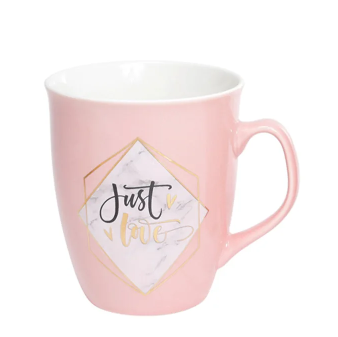 Чашка фарфоровая Flora Just love 0,45 л 32025