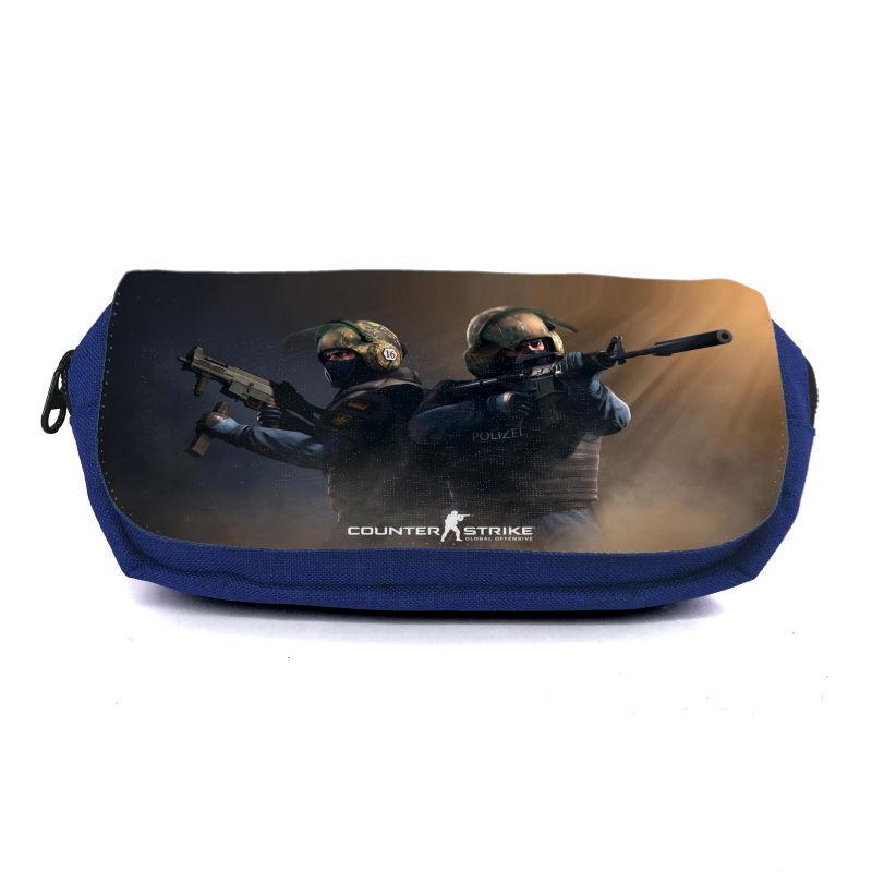 Пенал школьный Контр Забастовка CSGO-0037 Синий (1442383533)