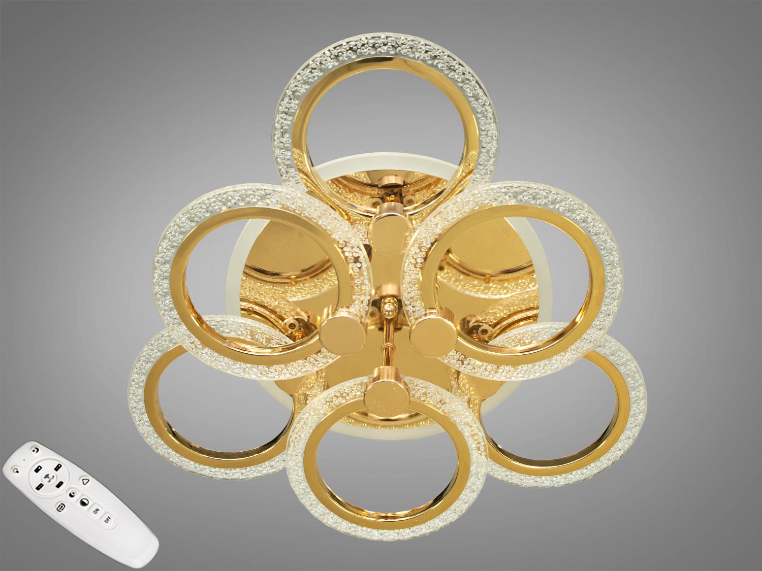 LED-люстра з димером і RGB підсвічуванням 70W (AS8180) - фото 1 LED-люстра з димером і RGB підсвічуванням 70W (AS8180) - фото 1