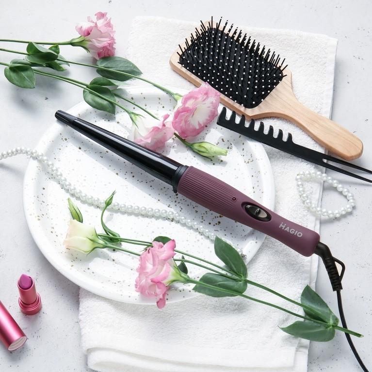 Плойка конусна MAGIO МG-707 керамічна Purple (iz14135) - фото 2 Плойка конусна MAGIO МG-707 керамічна Purple (iz14135) - фото 2