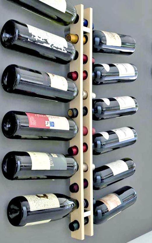 Полка для вина настенная из дерева Этидзен Бланже (ПНК-007301)