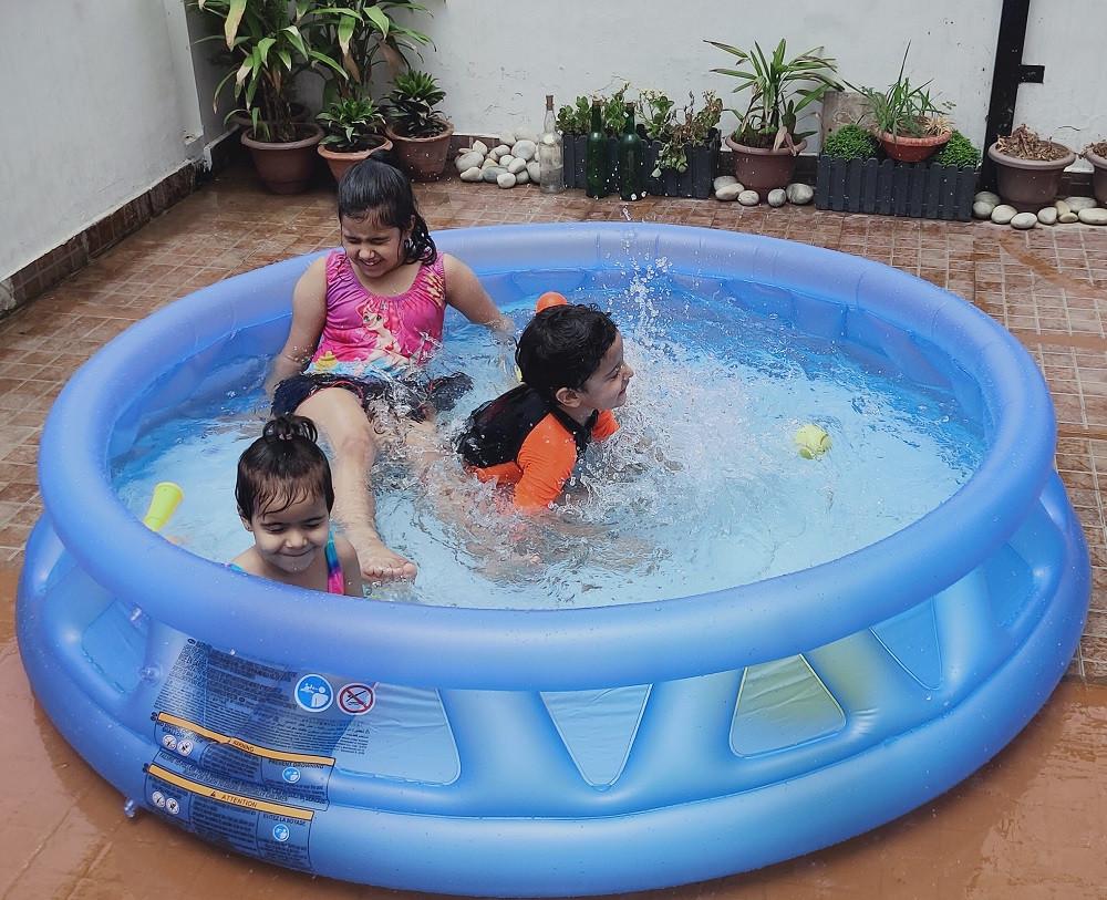 Басейн надувний дитячий Intex Літаюча Тарілка 188х46 см (28443678) - фото 6