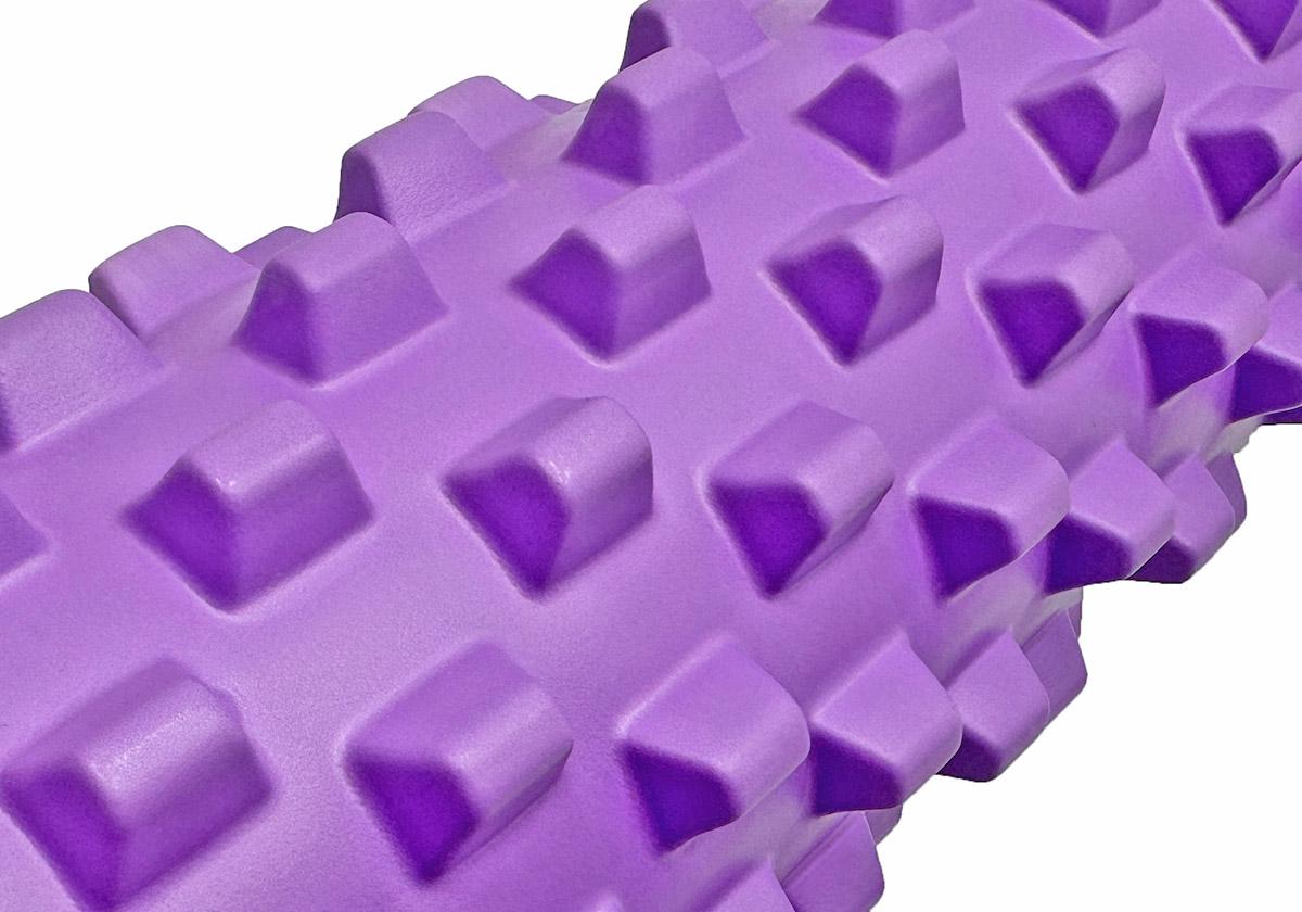 Масажний ролик EasyFit Grid Roller PRO 45 см Фіолетовий (EF-2029-V) - фото 3