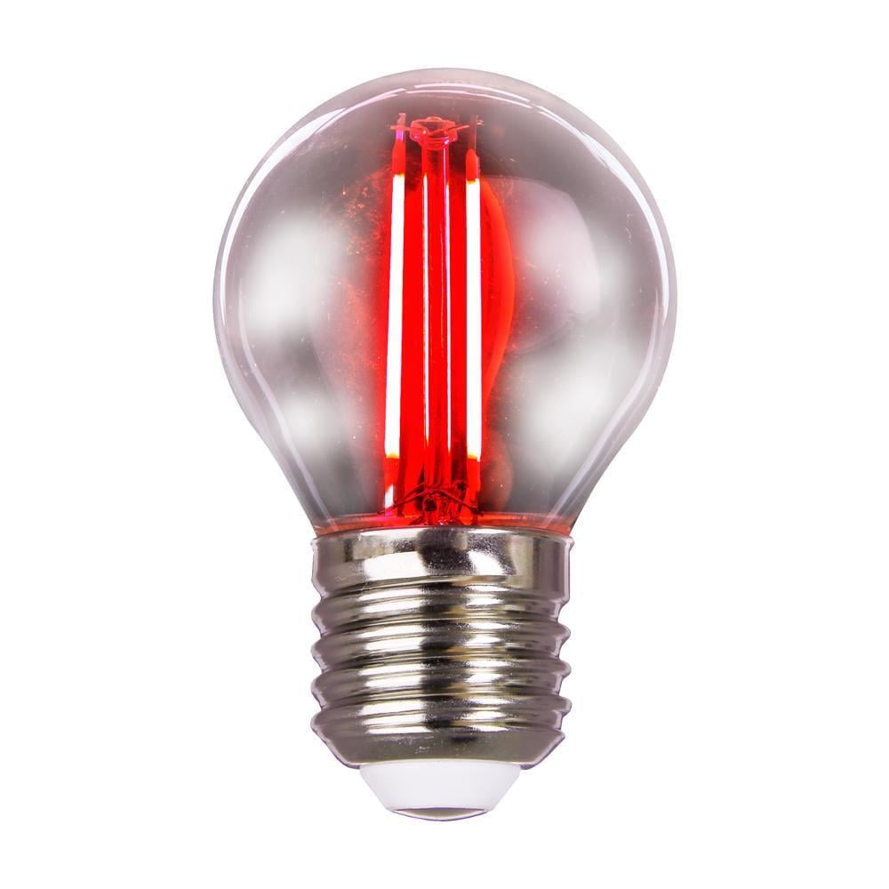 LED-лампа Velmax V-Filament-G45 2W E27 200 Lm Красный (28686975)