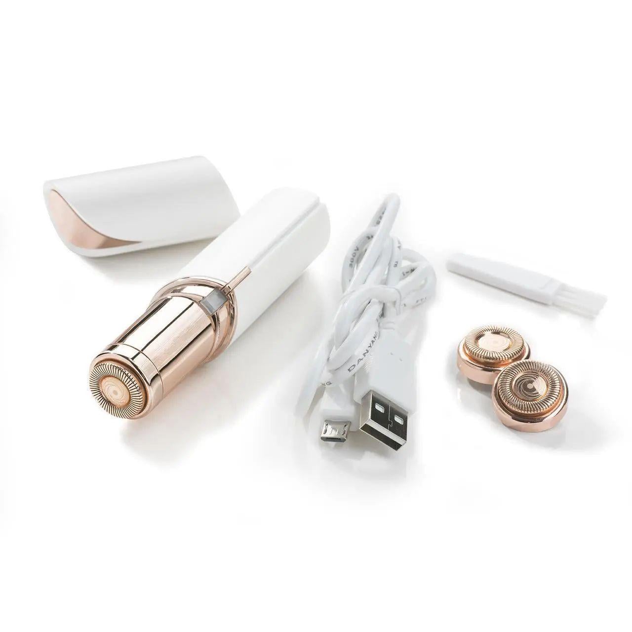 Триммер женский депилятор для лица Flawless от батарейки AA 11х2,5х2,5 см