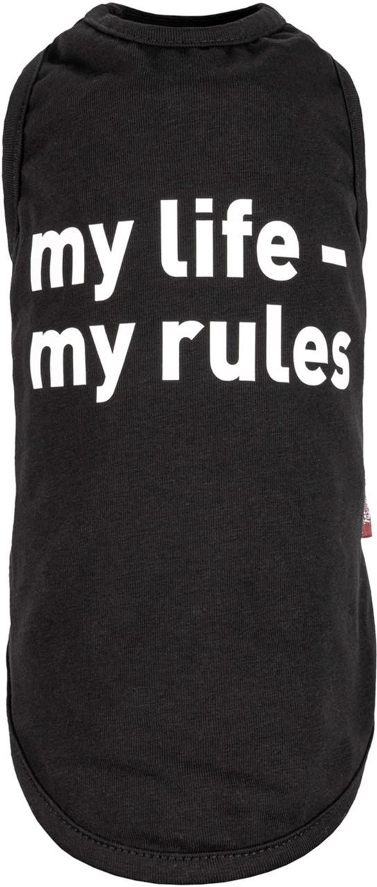 Борцовка Pet Fashion My life-my rules XS Черный (4823082414437)