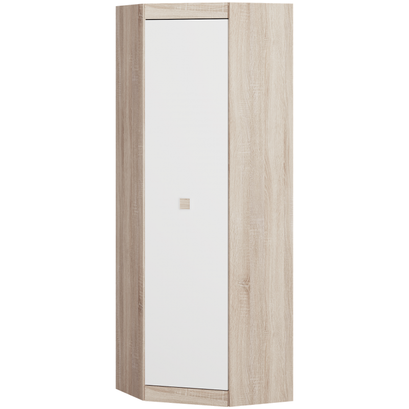 Шкаф Everest Соната 700х700х2050 мм Сонома/Белый (11332) - фото 4