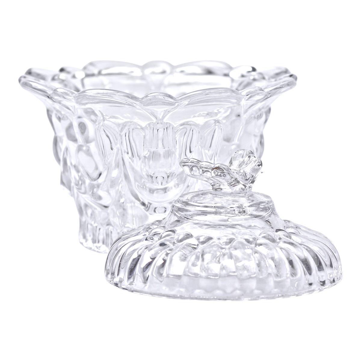 Цукерниця скляна з кришкою 9 см - фото 3 Цукерниця скляна з кришкою 9 см - фото 3