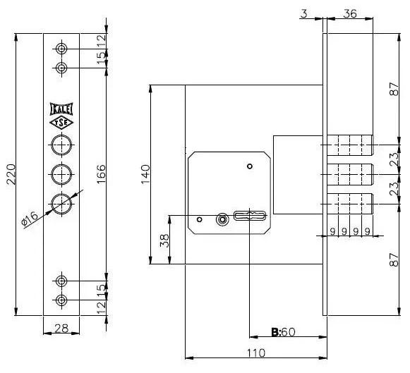 Сувальдный замок 257LХ 5 ключей бексет 60 мм без соответствующей планки Хром (1-30187) - фото 3 Сувальдный замок 257LХ 5 ключей бексет 60 мм без соответствующей планки Хром (1-30187) - фото 3