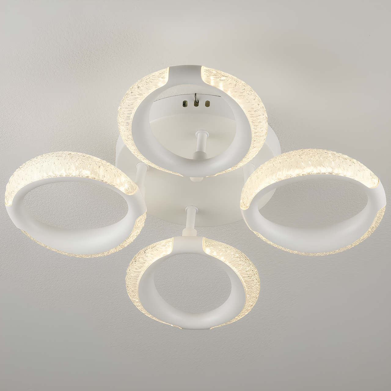 Люстра светодиодная Sirius 24W с четырьмя рассеивателями 3000K/6500K Белый (B YH1303/4 WT)