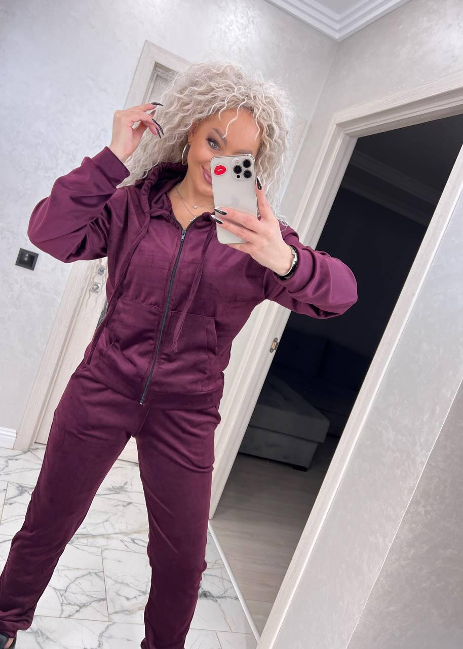 Костюм женский Delux L Бордовый (2818) - фото 6