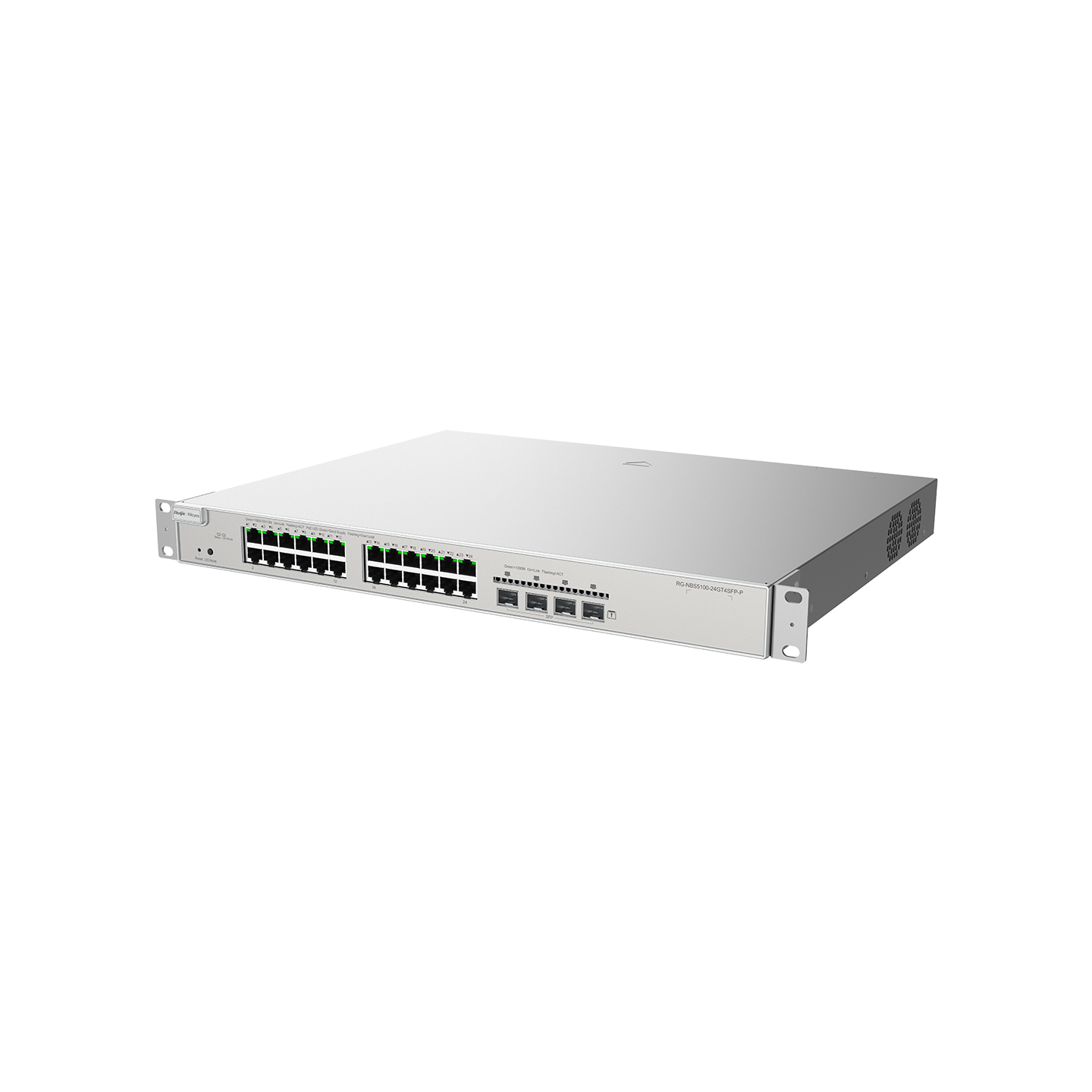 Коммутатор сетевой Ruijie RG-NBS5200-24GT4XS 24хRJ45 Gigabit 4хSFP+ управляемый Layer 3 128 Gbps (30067333) - фото 2 Коммутатор сетевой Ruijie RG-NBS5200-24GT4XS 24хRJ45 Gigabit 4хSFP+ управляемый Layer 3 128 Gbps (30067333) - фото 2