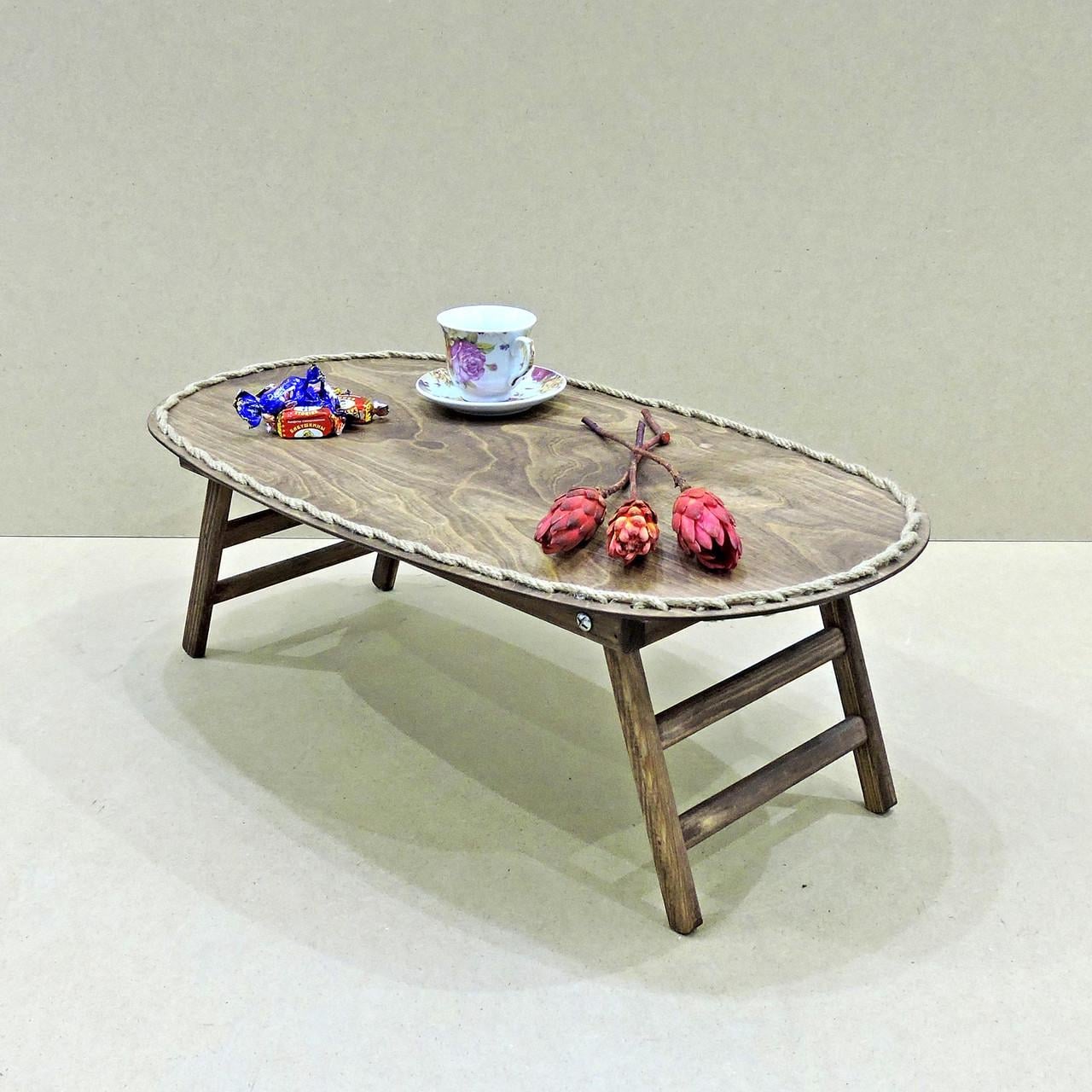 Столик-поднос для завтрака из дерева Вайоминг 02 Капучино (СТП-021809)