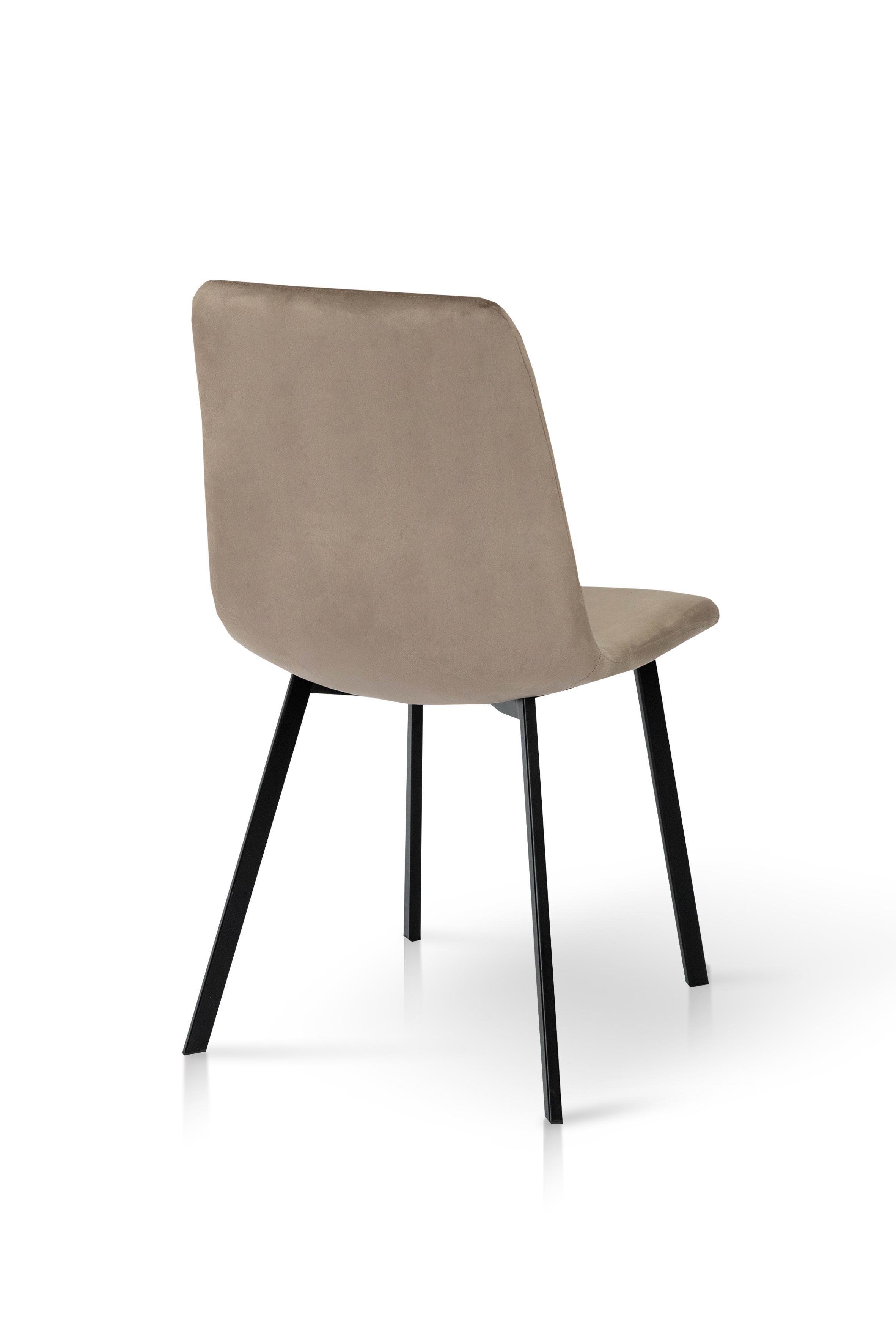 Стілець для кухні та вітальні ГРЕЙС Некст 440х890х480 мм Чорний/Мокрий пісок (GAА0054774) - фото 3 Стілець для кухні та вітальні ГРЕЙС Некст 440х890х480 мм Чорний/Мокрий пісок (GAА0054774) - фото 3