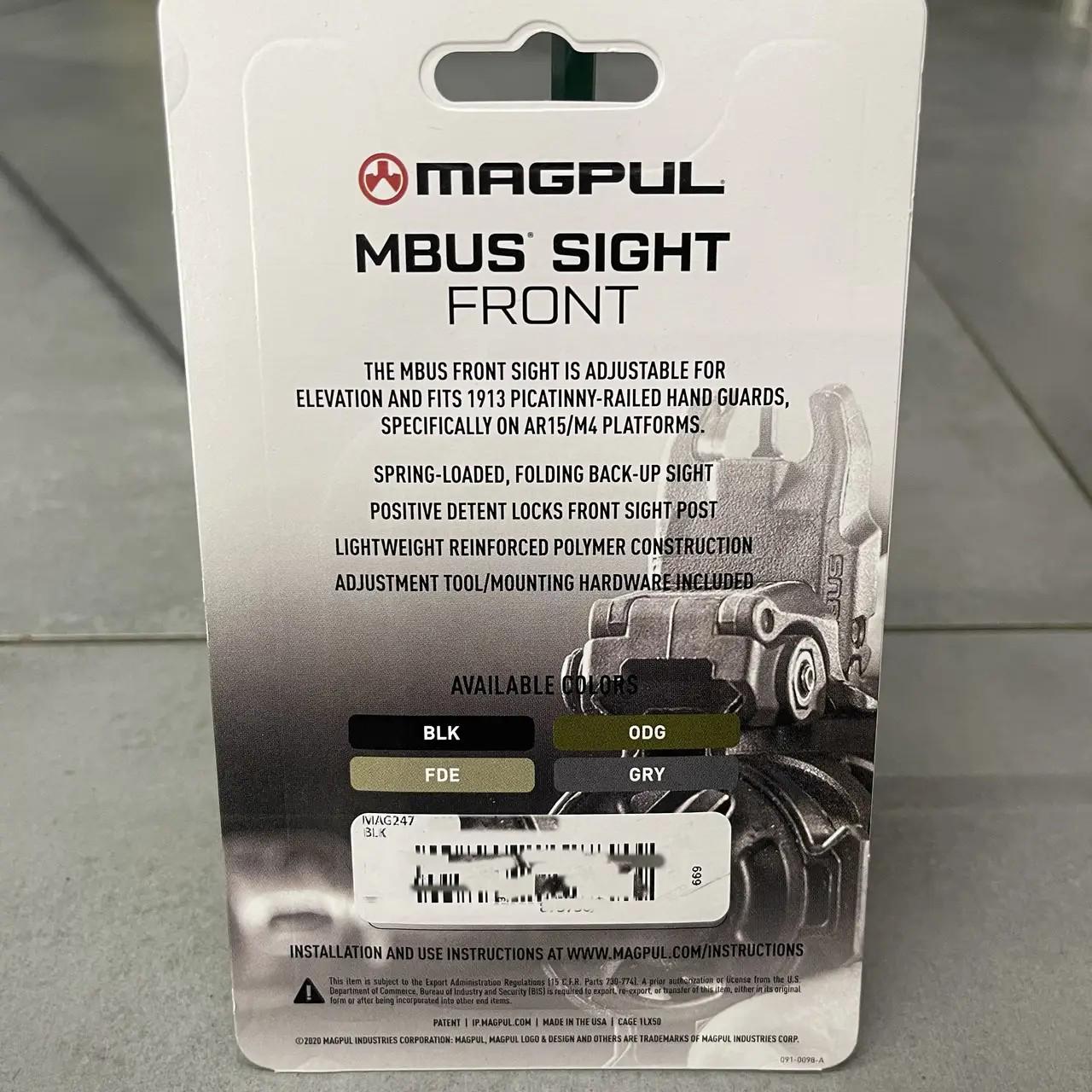 Мушка Magpul MBUS (7000502) - фото 9 Мушка Magpul MBUS (7000502) - фото 9