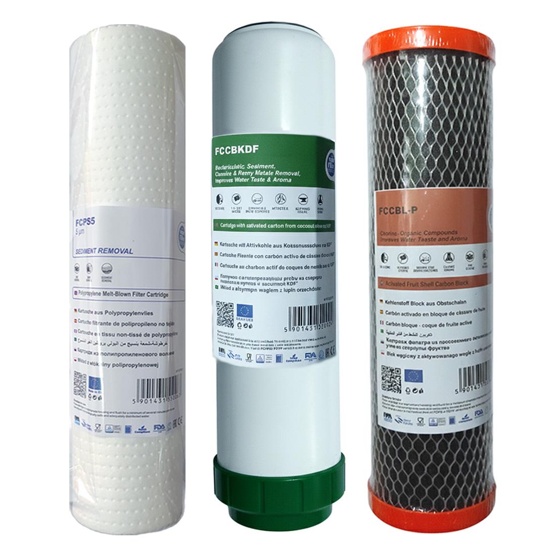 Набор картриджей для фильтров воды Aquafilter очистка и снижение жесткости (31804769)