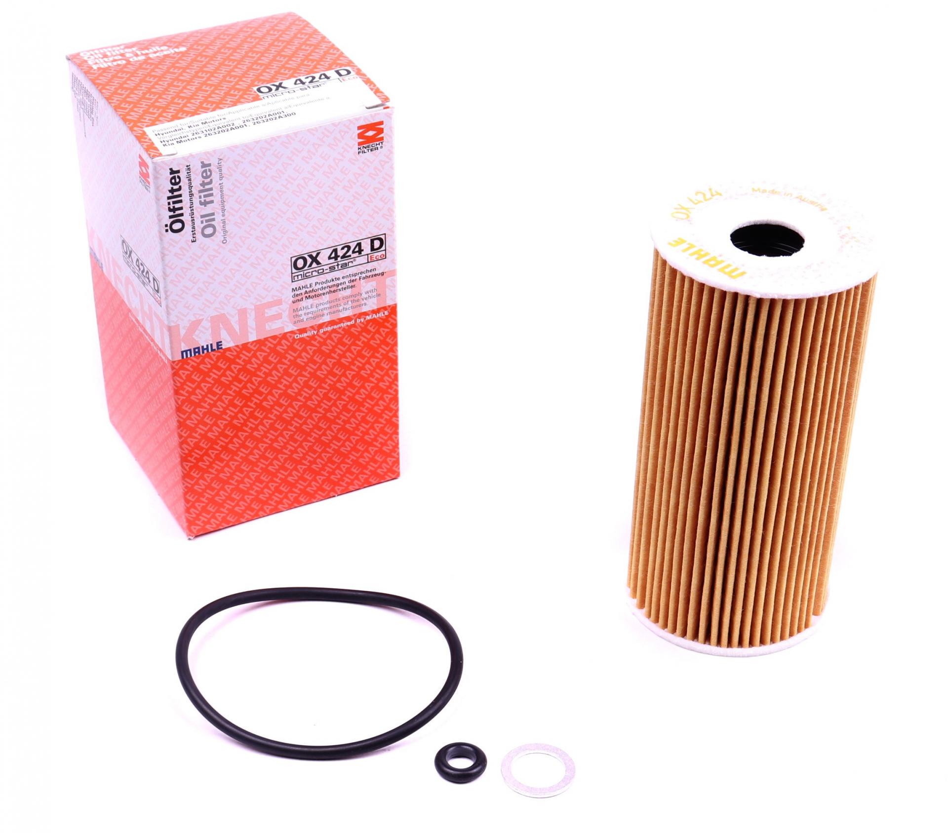 Фильтр масляный KNECHT для Hyundai Accent/i30/Elantra 1,1/1,5/1,6CRDi 05- (OX 424D)