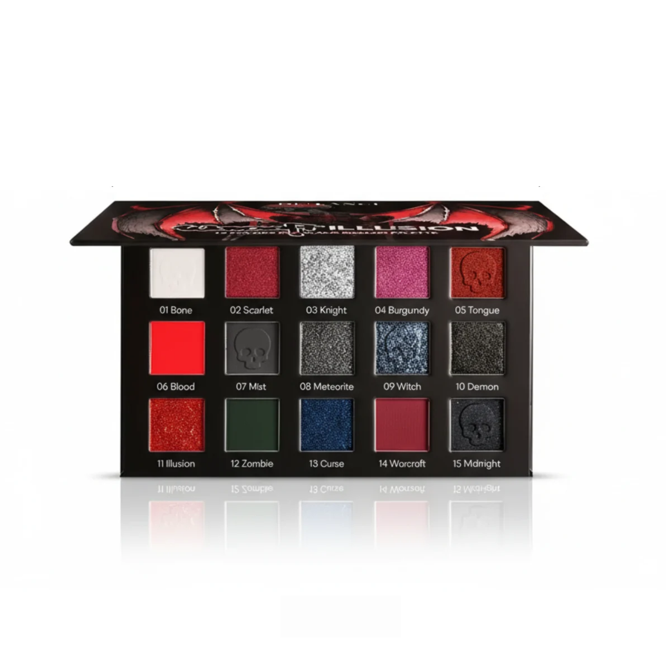 Палетка теней для век DE`LANCI Warcraft illusion 15 высокопигментированных цветов (2881251437)
