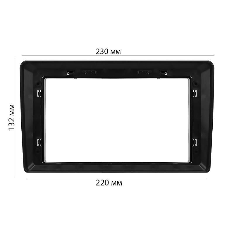 Переходная рамка 9" Lesko Mercedes C-Class W203 2000-04/W209 0206/W463 98-06/W639 03-06 BE 041N Black мерседес - фото 4