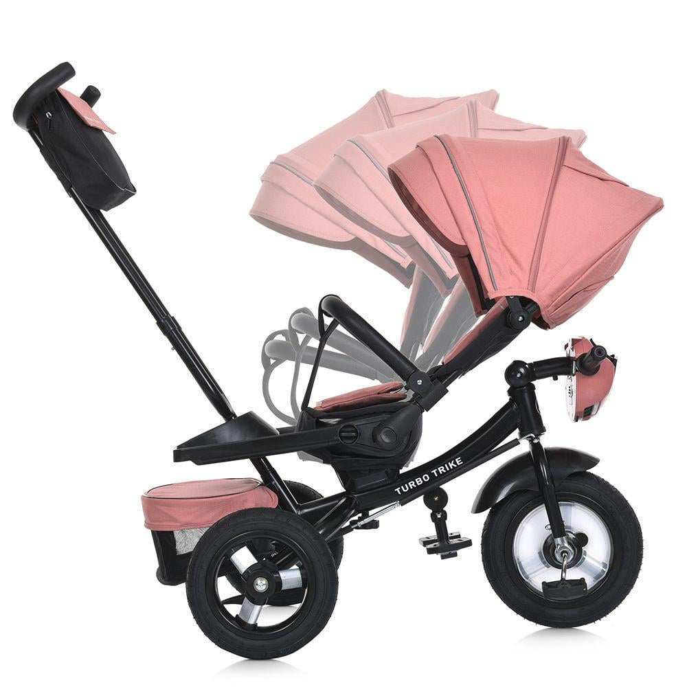 Дитячий велосипед триколісний Turbo Trike MT 1007 гумові колеса Рожевий (294255411) - фото 3