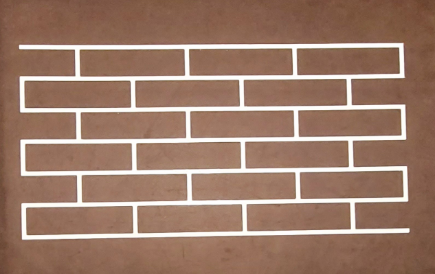Трафареты для стен Dekorsten пластик 2 мм кирпич 250х65 мм 92x46 см (11881406)