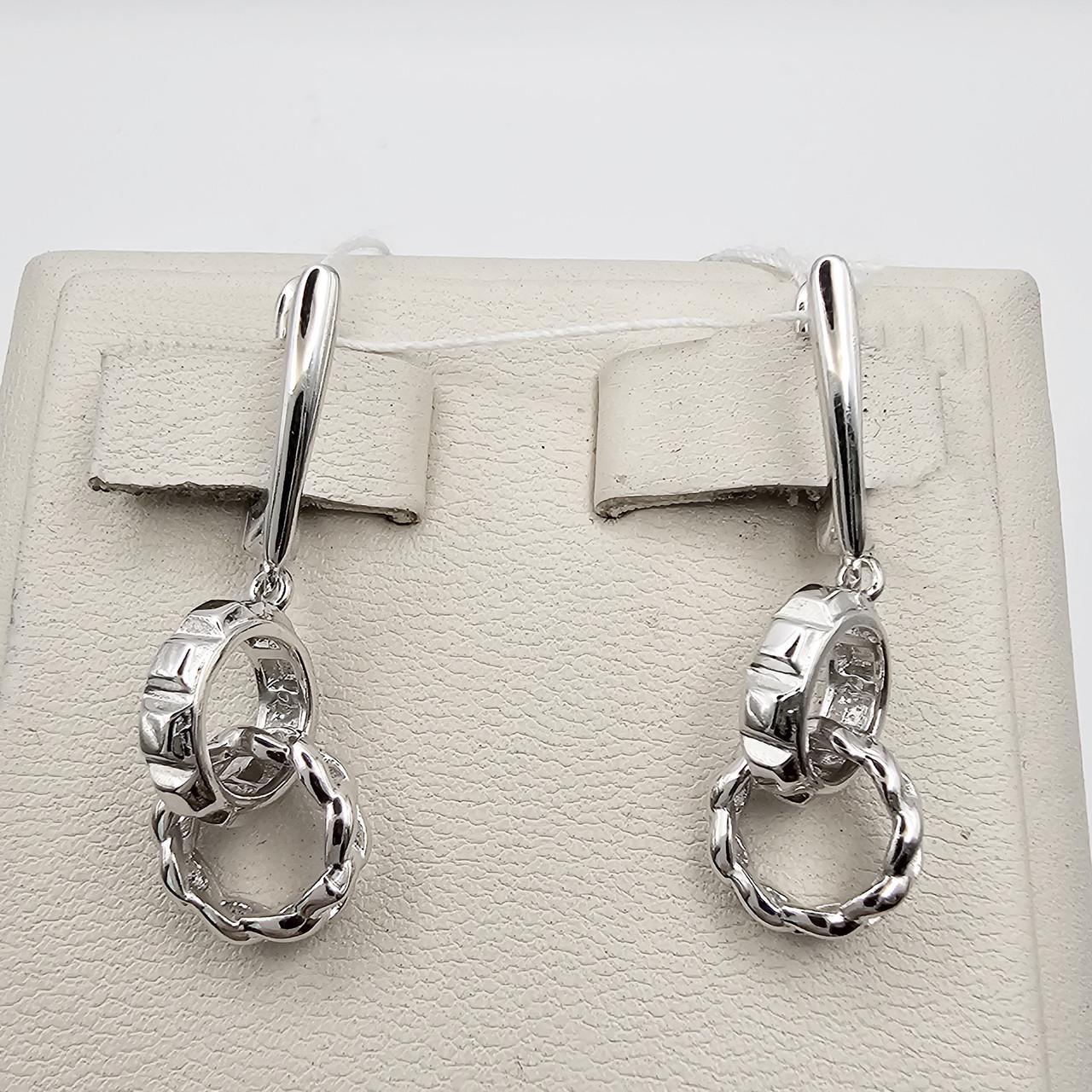 Серебряные серьги-подвески Круги 5,45 г (3054656762) Серебряные серьги-подвески Круги 5,45 г (3054656762)