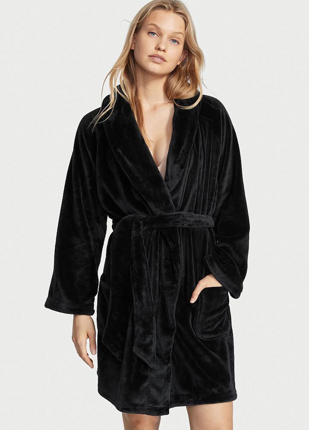 Халат Victoria's Secret M/L Черный (15600402108QC5M/L)