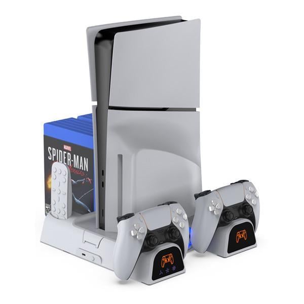 Подставка Dobe TP5-3532B Pro для PS5 Pro/Fat/Slim с охлаждением и зарядкой для геймпада (2586684483)