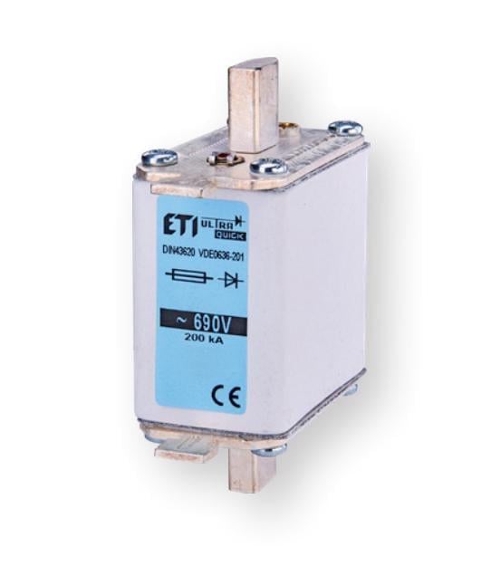 Запобіжник ножовий ETI M00UQ01 NH00 50A aR з плавкою вставкою (4371211)